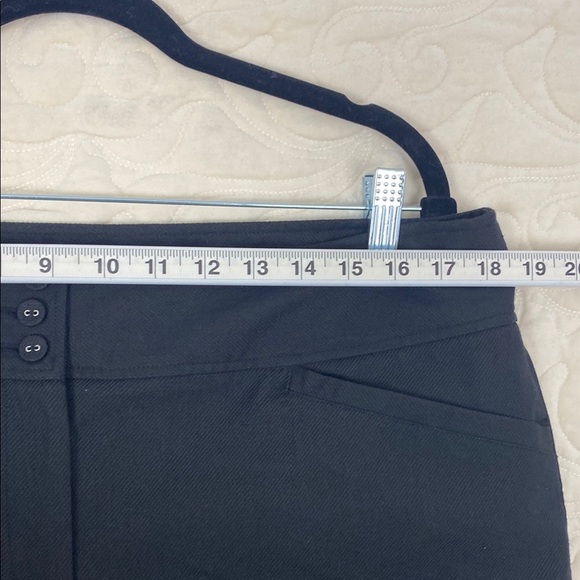 Reitmans Black Wide Leg Pants Size 15 Faux Cuffs - Picture 5 of 11